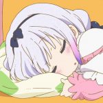 お昼寝してるカンナちゃん